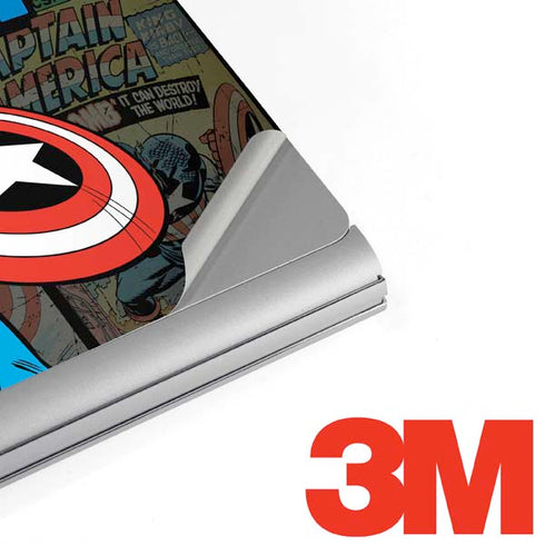 Marvel Classic Comics Captain America Vintage Surface Book 2 13.5in Skin