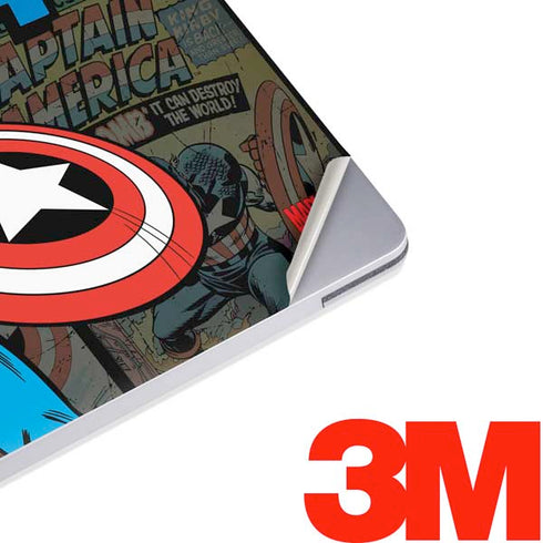 Marvel Classic Comics Captain America Vintage Surface Laptop 2 Skin
