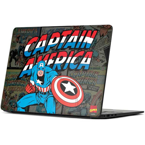 Marvel Classic Comics Captain America Vintage Surface Laptop 7 13.8in Skin