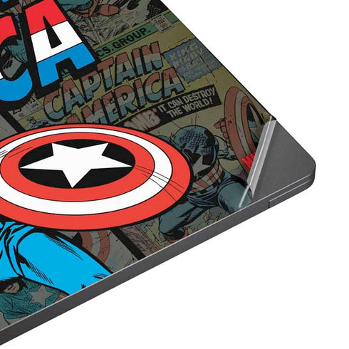 Marvel Classic Comics Captain America Vintage Surface Laptop 7 13.8in Skin