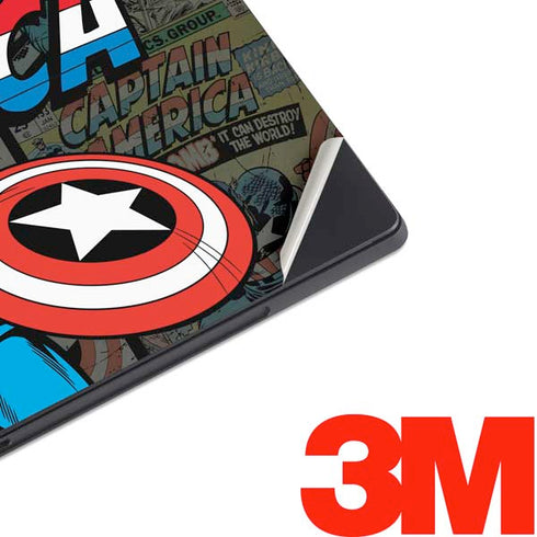 Marvel Classic Comics Captain America Vintage Surface Pro 7 Skin