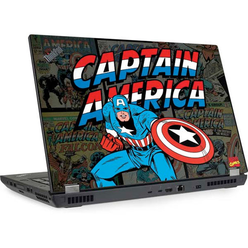 Marvel Classic Comics Captain America Vintage Lenovo ThinkPad Skin