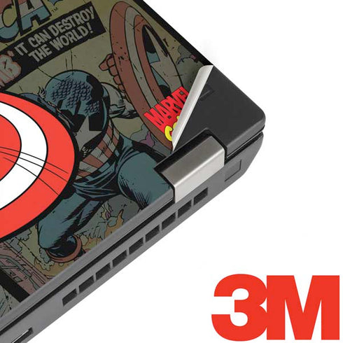 Marvel Classic Comics Captain America Vintage Lenovo ThinkPad Skin