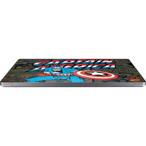 Marvel Classic Comics Captain America Vintage Universal Laptop 13in (10.6 x 7.6in) Skin