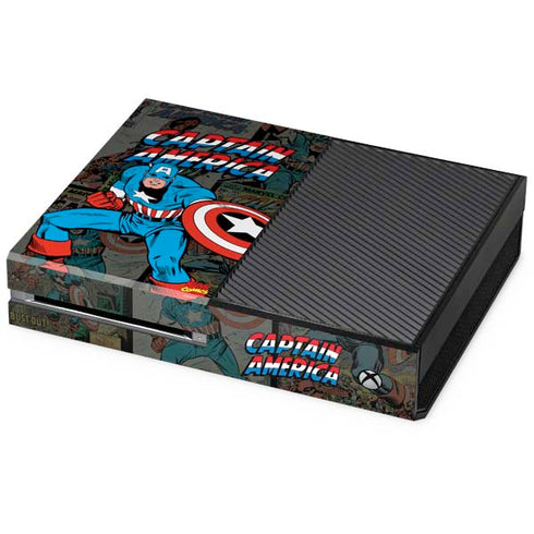 Marvel Classic Comics Captain America Vintage Xbox One Skins