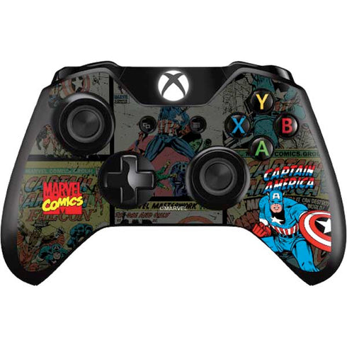 Marvel Classic Comics Captain America Vintage Xbox One Skins