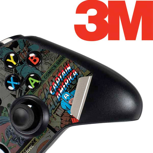Marvel Classic Comics Captain America Vintage Xbox One Controller Skin