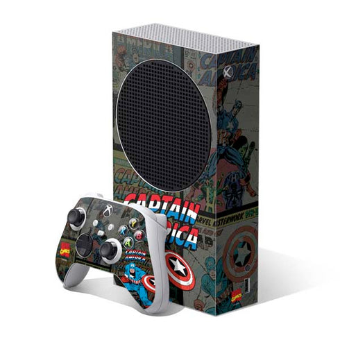 Marvel Classic Comics Captain America Vintage Xbox Series S Bundle Skin