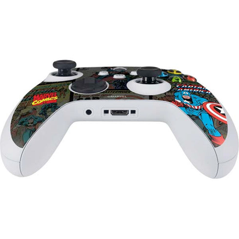 Marvel Classic Comics Captain America Vintage Xbox Series S Controller Skin