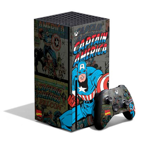 Marvel Classic Comics Captain America Vintage Xbox Series X Bundle Skin