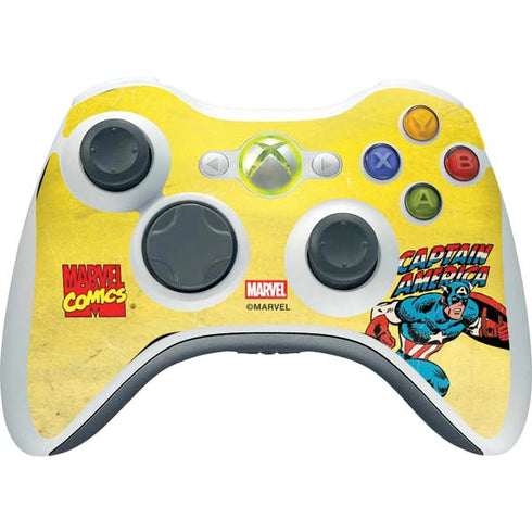 Marvel Classic Comics Captain America Xbox 360 Wireless Controller Skin