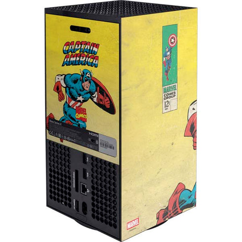 Marvel Classic Comics Captain America Xbox Series X Console Skin