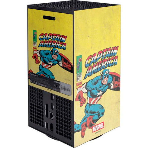 Marvel Classic Comics Captain America XBox Series X Digital Edition Console Skin