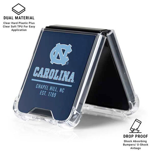 University of North Carolina Chapel Hill Galaxy Z Flip6 Clear Case