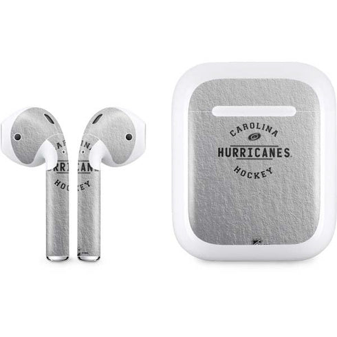 NHL Carolina Hurricanes Black Text Apple AirPods Skin