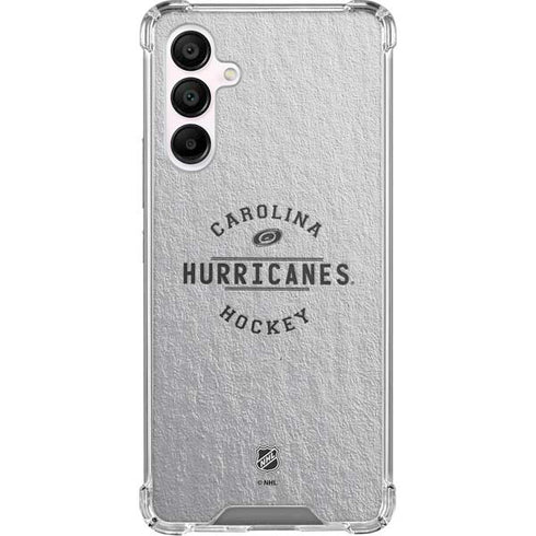 NHL Carolina Hurricanes Black Text Galaxy A16 5G Clear Case