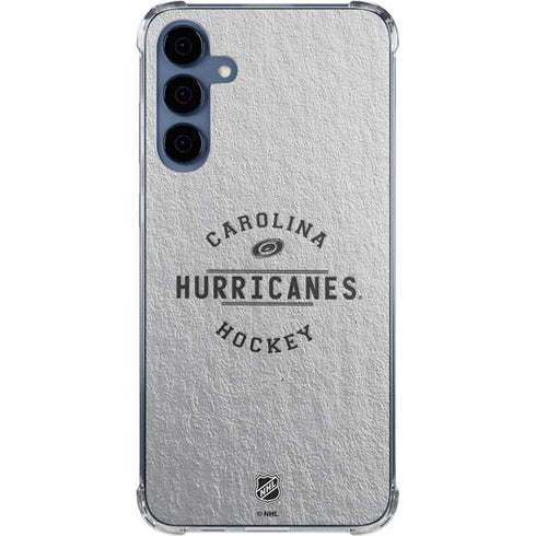 NHL Carolina Hurricanes Black Text Galaxy A35 5G Clear Case