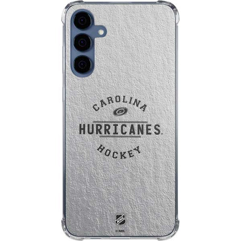 NHL Carolina Hurricanes Black Text Galaxy A55 5G Clear Case