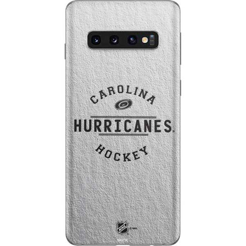 NHL Carolina Hurricanes Black Text Galaxy S10 Skin