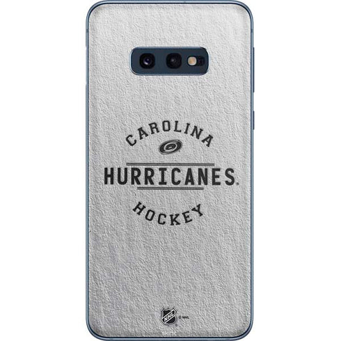 NHL Carolina Hurricanes Black Text Galaxy S10e Skin