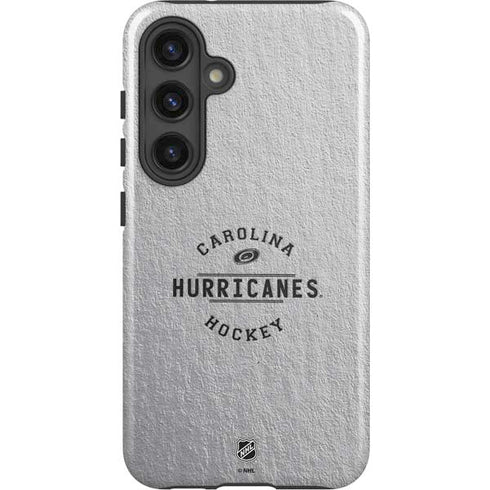 NHL Carolina Hurricanes Black Text Galaxy S25 Impact Case
