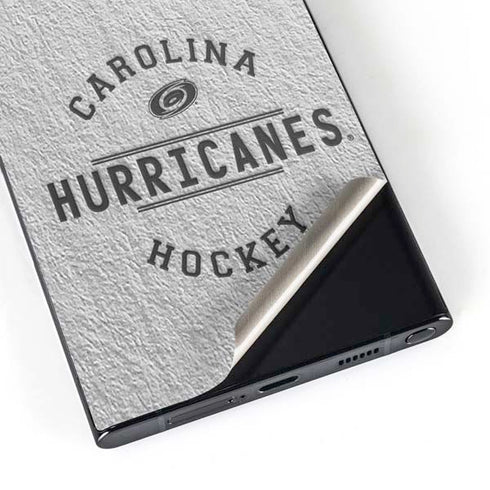 NHL Carolina Hurricanes Black Text Galaxy S25 Ultra Skin