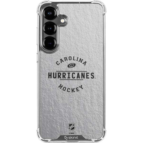 NHL Carolina Hurricanes Black Text Galaxy S26 Plus Clear Case