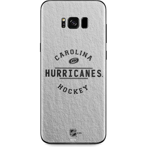 NHL Carolina Hurricanes Black Text Galaxy S8 Skin