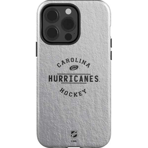 NHL Carolina Hurricanes Black Text iPhone 15 Pro Impact Case
