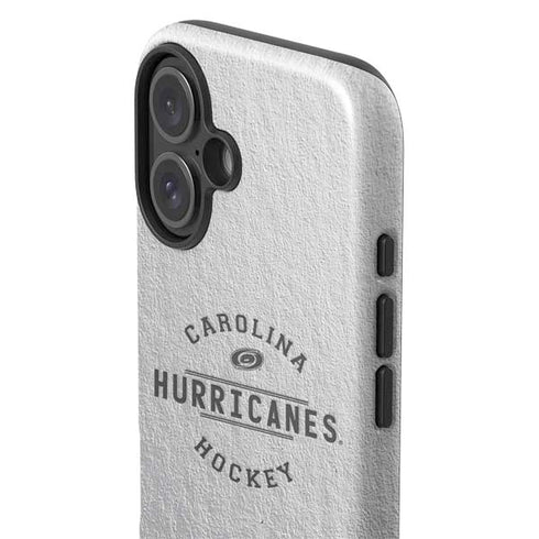 NHL Carolina Hurricanes Black Text iPhone 16 Plus Impact Case