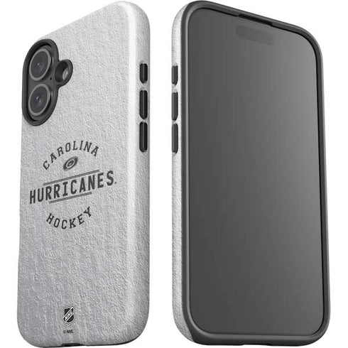 NHL Carolina Hurricanes Black Text iPhone 16 Plus Impact Case