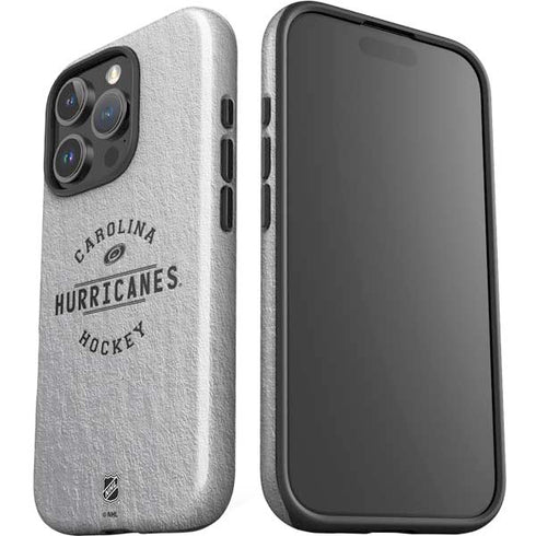 NHL Carolina Hurricanes Black Text iPhone 16 Pro Impact Case