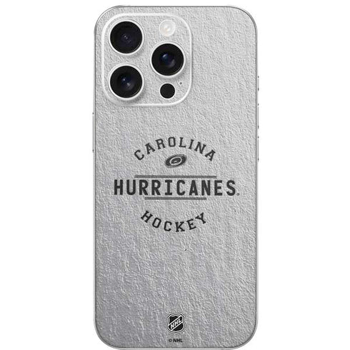 NHL Carolina Hurricanes Black Text iPhone 16 Pro Skin