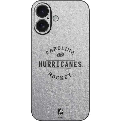 NHL Carolina Hurricanes Black Text iPhone 16 Skin