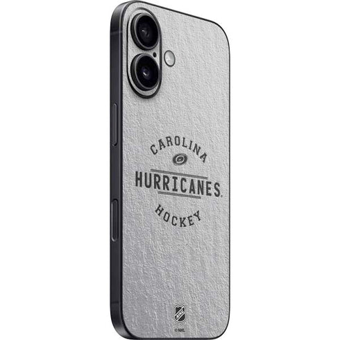 NHL Carolina Hurricanes Black Text iPhone 16 Skin