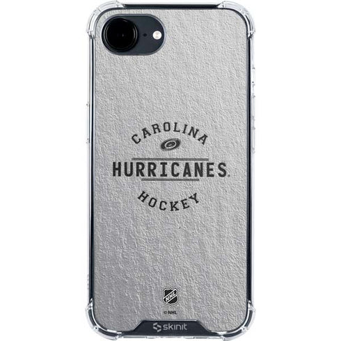 NHL Carolina Hurricanes Black Text iPhone 16e Clear Case