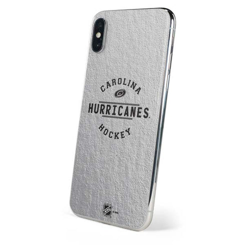 NHL Carolina Hurricanes Black Text iPhone XS Skin