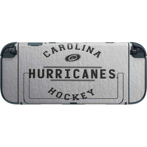 NHL Carolina Hurricanes Black Text Nintendo Switch 2 (2025) with Joy-Con Skin