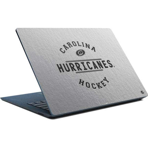 NHL Carolina Hurricanes Black Text Surface Laptop Skin
