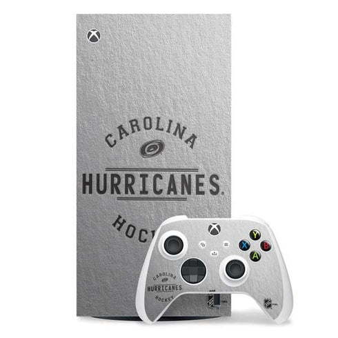 NHL Carolina Hurricanes Black Text Xbox Series X Skins