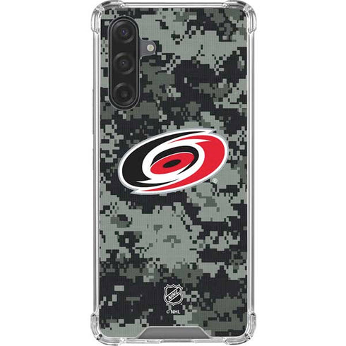 NHL Carolina Hurricanes Camo Galaxy A17 Clear Case