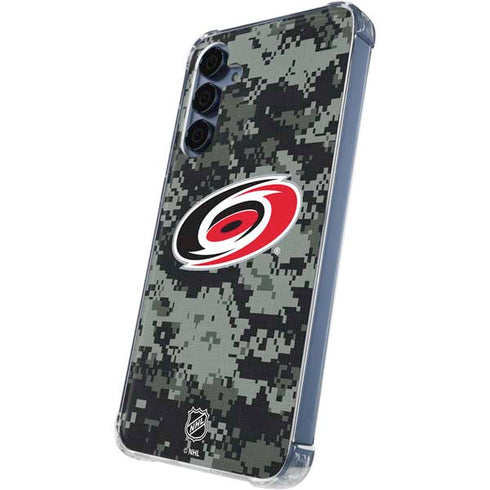 NHL Carolina Hurricanes Camo Galaxy A35 5G Clear Case
