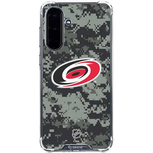 NHL Carolina Hurricanes Camo Galaxy A36 5G Clear Case