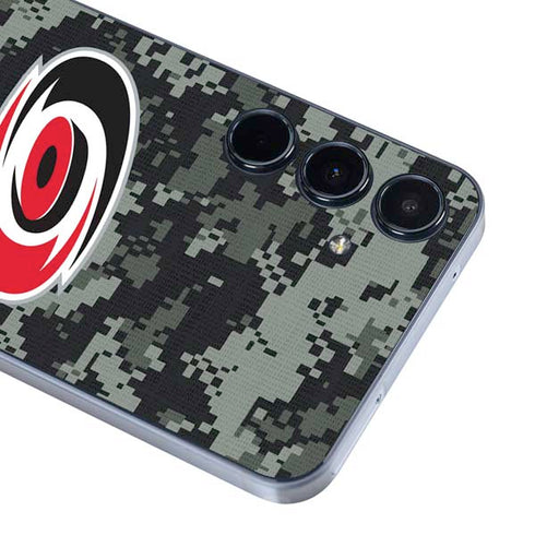 NHL Carolina Hurricanes Camo Galaxy A55 5G Skin