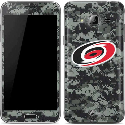 NHL Carolina Hurricanes Camo Galaxy J3 Skin