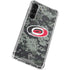 NHL Carolina Hurricanes Camo Galaxy S24 FE Clear Case
