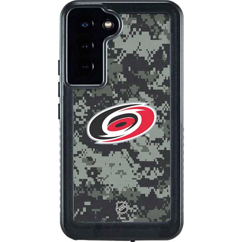NHL Carolina Hurricanes Camo Galaxy S24 Plus Waterproof Case