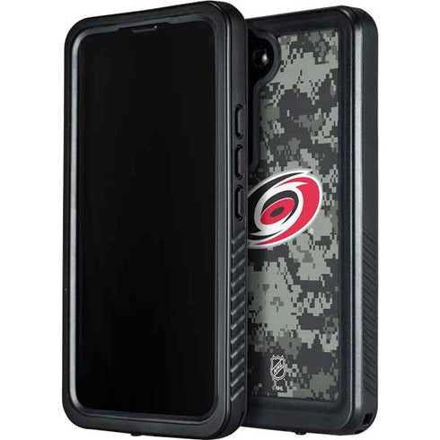 NHL Carolina Hurricanes Camo Galaxy S24 Plus Waterproof Case