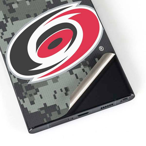 NHL Carolina Hurricanes Camo Galaxy S25 Ultra Skin
