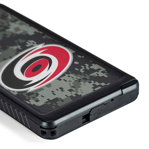 NHL Carolina Hurricanes Camo Galaxy S24 Ultra Waterproof Case